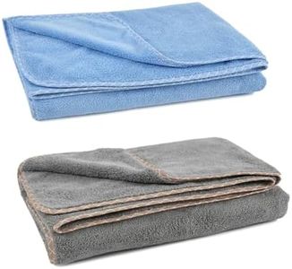 UrbanLeaf Microfiber Large Bath Towel | Quick Dry Super Absorbent - Bath Towel For Men And Women | Blue & Grey | Towel For Bath, Travel, Gym, Beach, Pool, And Yoga (70 X 140 Cms), 250 TC