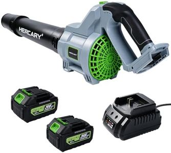 HERCARY Cordless Leaf Blower, 20V Max Electric Handheld Blower for Lawn Care, Yard, Patio, Lightweight Rechargeable Leaf Blower with Variable Speed for Dust, Leaves & Snow Removal