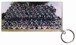 Neil Enterprises Inc. 5" x 2.5" Clear Plastic Panoramic Photo Keychains - Pack of 50