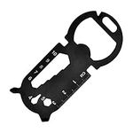 DMWNN Multi-functional Keychain Accessories Bottle Openers, Portable Beer Opener, Gift for Men, Father, Husband, Boyfriend (black)