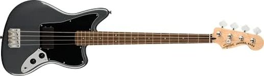 Squier Affinity Series Jaguar Bass, Charcoal Frost Metallic, Laurel Fingerboard