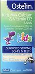 Ostelin Kids Milk Calcium & Vitamin D Liquid - D3 for Childrens Bone Health & Immunity - 90mL