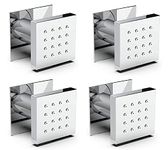 THOISEWELT® Wall Mounted Full Brass Material Body Jet Rain Shower - 4 Piece