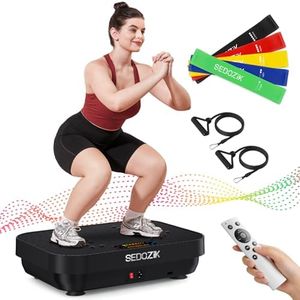 Vibration Plate Exercise Machine, 2025 Upgraded Fitness Vibrating Lymphatic Drainage Full Body Workout Shaker for Weight Loss, Featuring a 330 Lbs Capacity Vibrate Fitness Platform with 8 Modes
