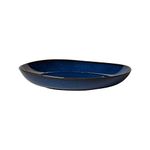 Like. by Villeroy and Boch – Lave Bleu Shallow Bowl, 28 x 27 x 4.3 cm, Beautiful Bowl Made from Stoneware for Side Dishes and Larger Meals, Dishwasher and Microwave-Safe