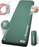 Self Inflating Sleeping Pad with Electric Air Pump, 3.15" Thick Foam Camping Mattress for Superior Comfort & Support, 9.5 R-Value Insulated Sleeping Mat, 4-Season Camping Pad for Tent, Cot (Green)