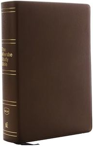 NKJV, Wiersbe Study Bible, Genuine Leather, Brown, Red Letter, Comfort Print: Be Transformed by the Power of God’s Word