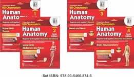 BD Chaurasia’s Human Anatomy, 10/e , Volumes 1– 4 with free Workbooks and BDC’s Human Anatomy e-books - 2024