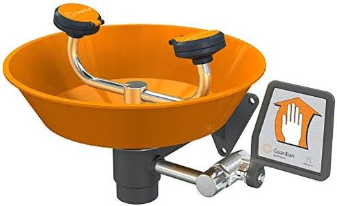 Guardian G1750P Plastic Eye/Face Wash, Wall Mounted, Silver/Orange