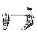 Double pedal Bass drum pedal,Double Chain Drum Step on Hammer, Bass Drum Pedal come with 2 PCS Drum Beater Stick & Drum Key