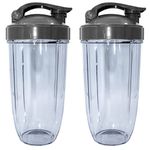 Blendin Replacement Parts, Compatible with Nutribullet 600W and 900W Blender Juicer (2 Colossal 2 Flip Top)