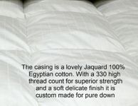 Viceroybedding Luxury Single (135cm x 200cm) 13.5 tog PURE 100% Siberian Goose Down Duvet