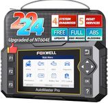 FOXWELL NT614 Elite Car Scanner, 2023 Engine Airbag Transmission ABS Scan Tool with 5 Services ABS Bleeding, SAS Calibration, EPB Throttle Oil Light Reset Tool, Live Data OBD2 Scanner Diagnostic Tool