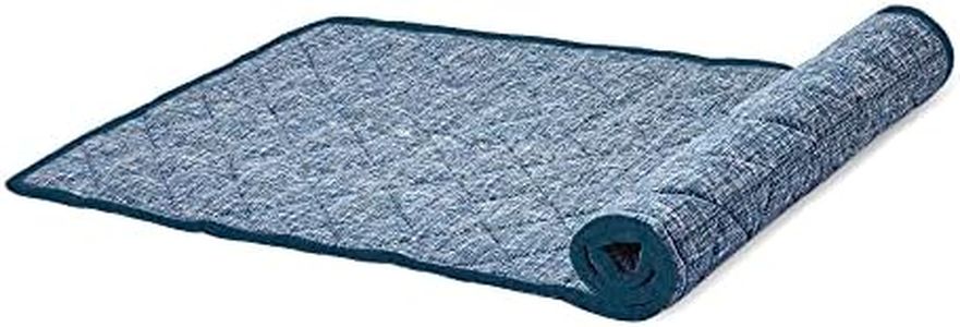 Wakefit Foldable Mattress | 20 mm Thick | Folding & Portable Rollup Mat | Picnic & Guest Mat | Diwan Size (75 x 48 inch) | Blue