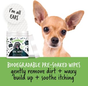 BUGALUGS Dog Ear Cleaner Wipes – Gentle Cleansing Pet Ear Care