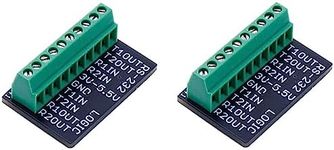 Treedix 2pcs Mini RS232 to TTL MAX3232 Convert Adapter Board Transceiver Breakout Board 3v-5v