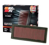 K&N Engine Air Filter: High Performance, Premium, Washable, Replacement Filter: Compatible with 2007-2017 Audi L4 1.8/2.0L (A5 Quattro, Q5, A4, A5), 33-2945