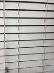 Faux wood Venetian blinds window treatment 45cm Width x 150cm Drop grey string design blind- Child safe 50mm Slats