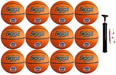 Biggz (12 Pack) Basketballs Official Size 7 Bulk Wholesale with Pump