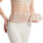 HEERTEEAJ Umbilical hernia belt for men and women - Hernia support for men with compression pad (inguinal, femoral, incisional) - Abdominal binder post surgery and postpartum (S/M)