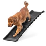 KCT Folding Dog Ramp Portable Pet Car Boot Steps - Non Slip Travel Foldable Lightweight 152cm Access Ladder for Cars Vans Trucks and SUVs