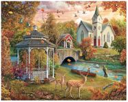 White Mountain Puzzles - The River Church - 1000 Piece Jigsaw Puzzle for Adults - Fun Family Activity - 24"x30"