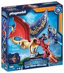 Playmobil DreamWorks Dragons 71080 Dragons: The Nine Realms - Wu and Wei with Jun, Two-Headed Dragon Figure with Shooting Function, Toys for 4+ Year Olds