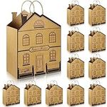 12 Pieces House Shaped Gift Bags Pa