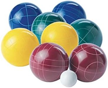 Franklin Sports Bocce Set - 8 All Weather Bocce Balls, 1 Pallino, and Deluxe Carry Bag - Beach, Backyard, or Outdoor Party Game - Professional Set, Assorted (50112)