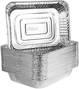 PLASTICPRO Disposable 9 x 13 Aluminum Foil Pans Half Size Deep Steam Table Bakeware - Cookware Perfect for Baking Cakes, Bread, Meatloaf, Lasagna Pack of 30