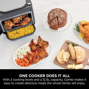 Ninja Combi 12-in-1 Multi-Cooker Oven & Air Fryer – 12 Functions, Grey