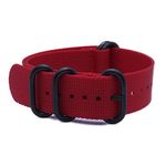 WAMD Nylon Zulu Watch Strap (Red, 22 Mm), 29 x 2 x 0.1 Centimeters