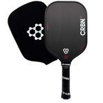 CRBN 1X Power Series Pickleball Paddle - Elongated Carbon Fiber Pickleball Paddle with Reinforced Edges for Expanded Sweet Spot, 14mm