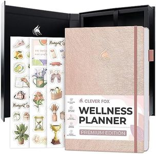 Clever Fox Wellness Planner Premium – Daily Health & Nutrition Journal for Meals & Exercise – Healthy Living Journal – 3 Months (Rose Gold)
