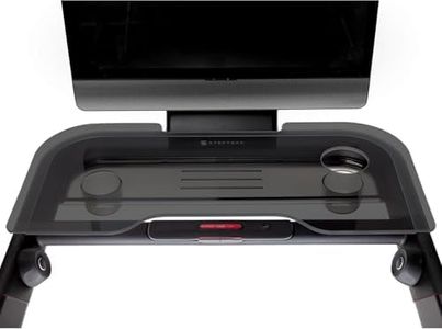 TFD StepTray, Walking Desk Attachment with Laptop Stand Included, Compatible with Peloton Tread Plus Only, Made in USA, Acrylic Holder for Laptop, Tablet, Phone, Book, Treadmill Accessories, Black
