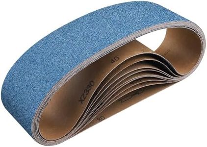 Shineboc 8-Piece 4 x 36 Inch 60 Grit Zirconia Sanding Belts, Heavy Duty Long-lasting Sanding Bands for Belt Sander, Rust Paint Removal, Wood Metal Grinding and Finishing