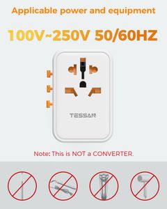 TESSAN 65W Universal Travel Adapter – 4 USB-C, 1 USB-A, Worldwide Plug