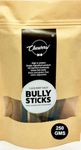 Chewers Thick Bully Sticks - All Natural Bull Pizzle, High Protein, Low Fat, Long Lasting, Low Odour, Non - GMO, Grain & Rawhide Free. Single Ingredient Dog Chew Treats - 250 GMS