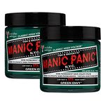 Manic Panic Semi-Permanent Hair Color 4 Ounce (Pack of 2) (Green Envy)