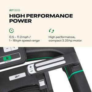 Reebok Jet 100x Treadmill – Folding Home Running Machine