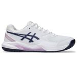 Asics Women's Gel-Dedicate 8 Tennis Shoes, 7, White/Indigo Fog