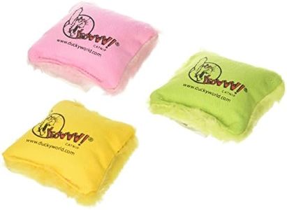 Yeowww! Speciality Pack Containing 3 100% Organic Catnip Pillows (Contains a Pink, Yellow and Green Pillow)