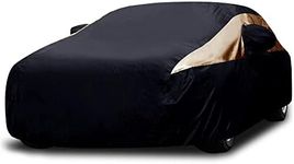 Titan Premium Multi-Layer PEVA Car Cover for Sedans 472-513 cm. Waterproof, UV Protection, Anti-Scratch Protective Lining, Driver-Side Zippered Opening. Fits Camry, Accord and More.