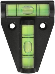 DIGIFLEX 2 Way Mini Black Spirit Level – Small T Shaped Bubble Levelling Tool for On-The-go Measuring – Spirit Levels for a Caravan Campervan Furniture Picture Frames Decking Camera Tripod Camping