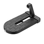 Naisfei Folding Car Door Pedal, Foot Pegs Vehicle with Safety Hammer, Car Door Step for SUV and RV Black, for Easy Access to Car Roof and Roof Rack