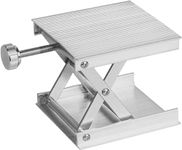 BEKOYWOY 9 x 9cm Aluminum Router Lift Table for Floor line Laser Level Lab Lifting Stand Rack Lift Platform (Lift Platform BW08-Silver)