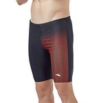 Champ by Veloz Power Lane V-Flex Jammer I Men’s Swimming Jammer I Trunk I Shorts I Swimming Costume for Men I Swimming Shorts for Men Red