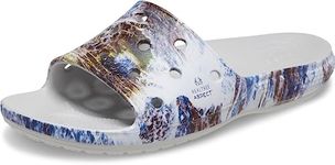 Crocs Unisex Adult Classic Camo Slides, Atmosphere, 7 Men/9 Women