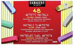 Sargent Art 22-4148 48 Count Colored Square Chalk Pastels