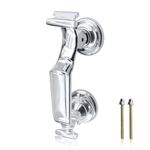 Bwintech 1 Pcs Polished Chrome Doctors Desgin Heavy Duty Door Knocker for Front Door